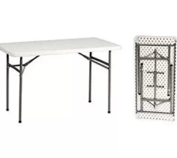 Стол складной пластиковый прямой 120 см
