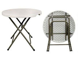 Стол складной круглый D80