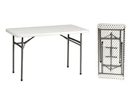 Стол складной пластиковый прямой 120 см